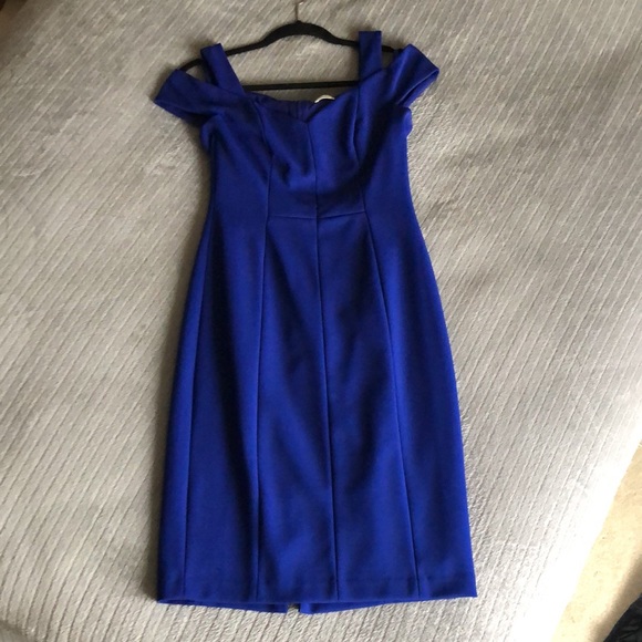 Eliza J Dresses & Skirts - LIKE NEW Eliza J Cold Shoulder Cobalt Cocktail Dress